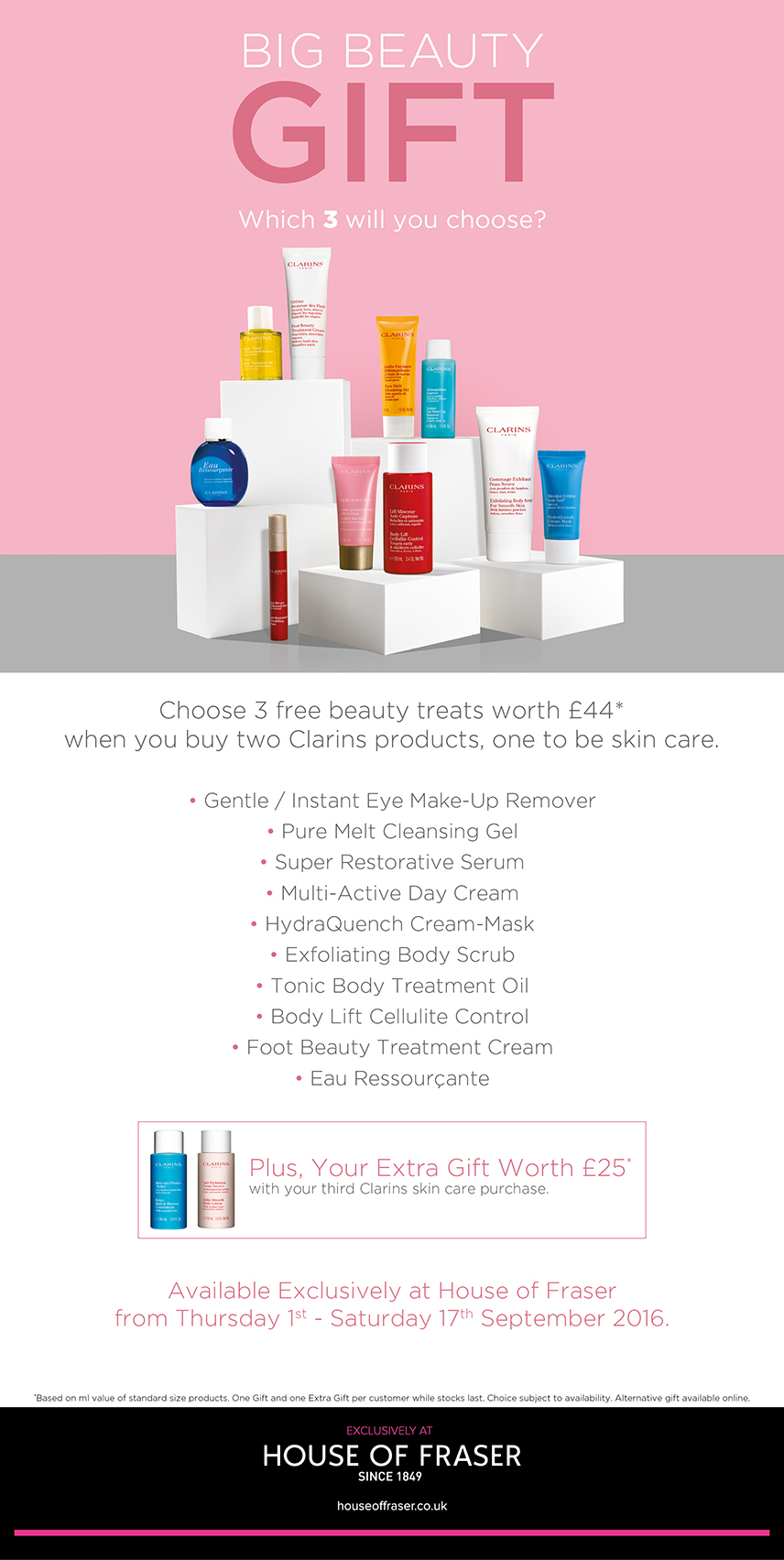 Debenhams Great Skin Gift Clarins 